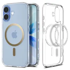 Spigen iPhone 17 Skal MagSafe Ultra Hybrid Clear / Gold