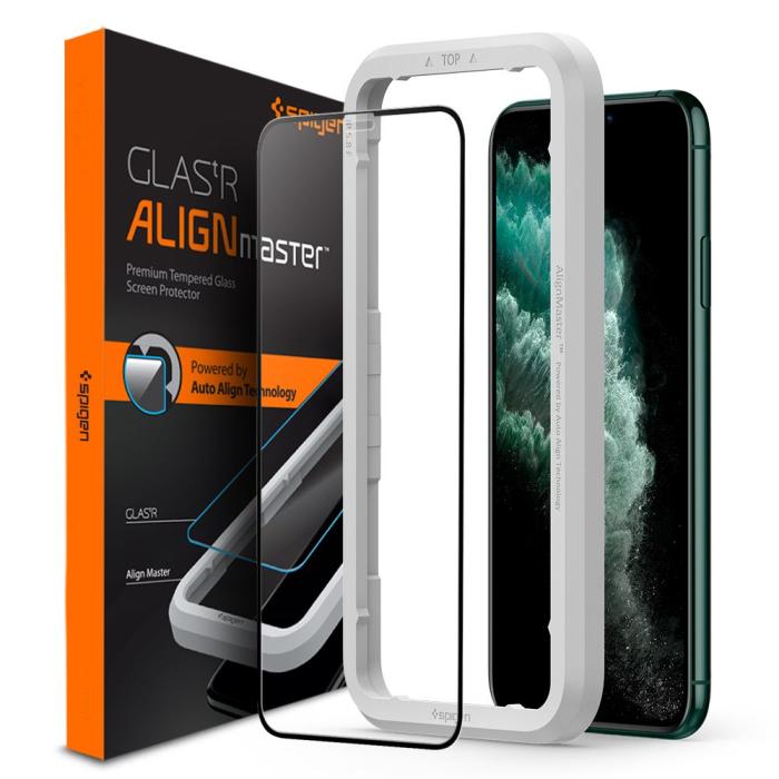 Bild 1, Spigen iPhone 11 Pro Max ALM Glas FC Heltäckande Skärmskydd