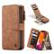 iPhone 12 Pro Max - CASEME 2-i-1 Multifunktionellt Plånboksfodral - Brun