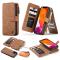 iPhone 12 Pro Max - CASEME 2-i-1 Multifunktionellt Plånboksfodral - Brun