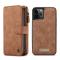iPhone 12 Pro Max - CASEME 2-i-1 Multifunktionellt Plånboksfodral - Brun