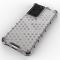 Samsung Galaxy S21 Ultra - Armor Honeycomb Textur Skal - Grå
