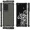 Samsung Galaxy S21 Ultra - Armor Honeycomb Textur Skal - Svart