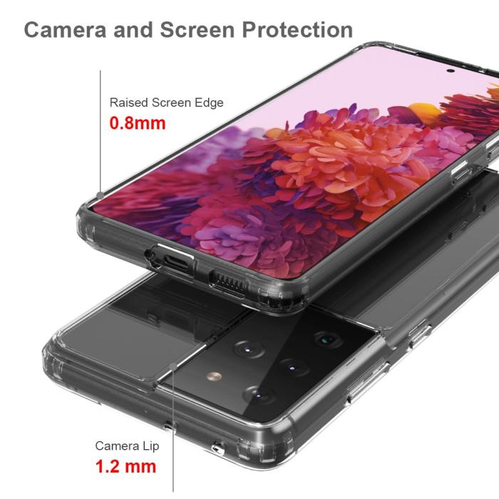 Bild 4, Samsung Galaxy S21 Ultra - TPU/Akryl Hybrid Crystal Skal