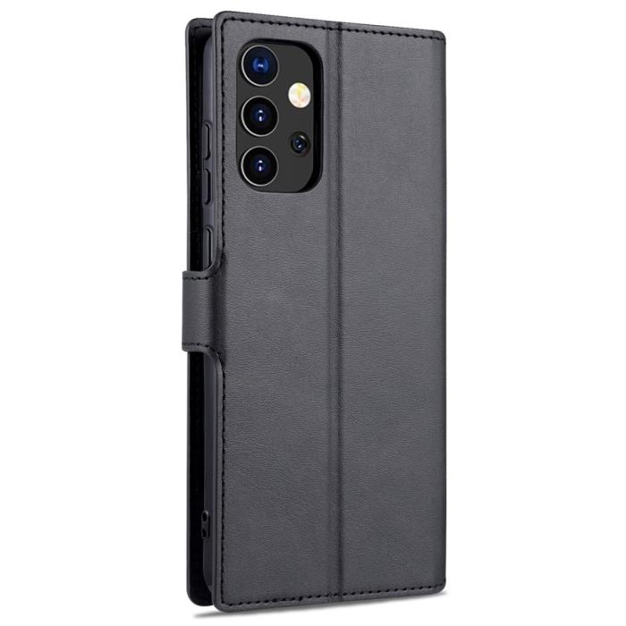 Bild 3, Samsung Galaxy A52 / A52s - AZNS Läder Fodral - Svart