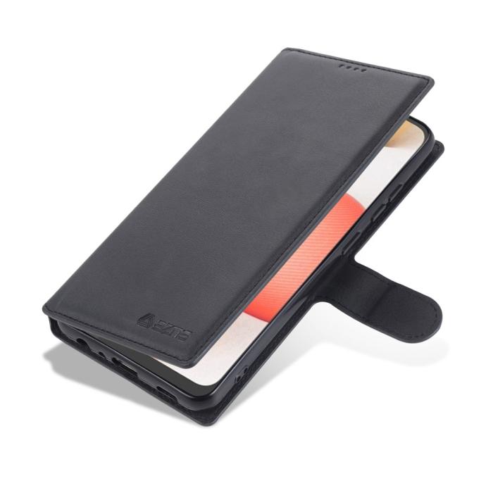 Bild 4, Samsung Galaxy A52 / A52s - AZNS Läder Fodral - Svart