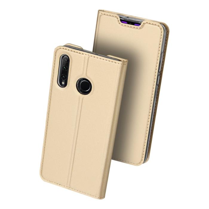 Bild 2, Honor 20 Lite - DUX DUCIS Plånboksfodral - Guld