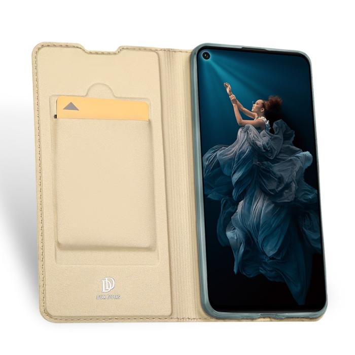 Bild 3, Honor 20 Pro - DUX DUCIS Plånboksfodral - Guld