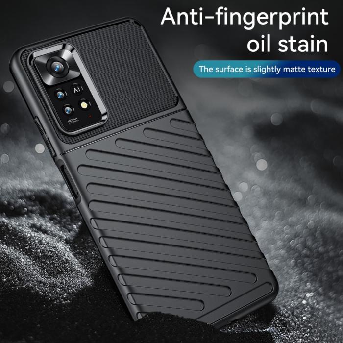 Bild 5, Xiaomi Redmi Note 11 Pro 5G Skal Twill Textur Svart