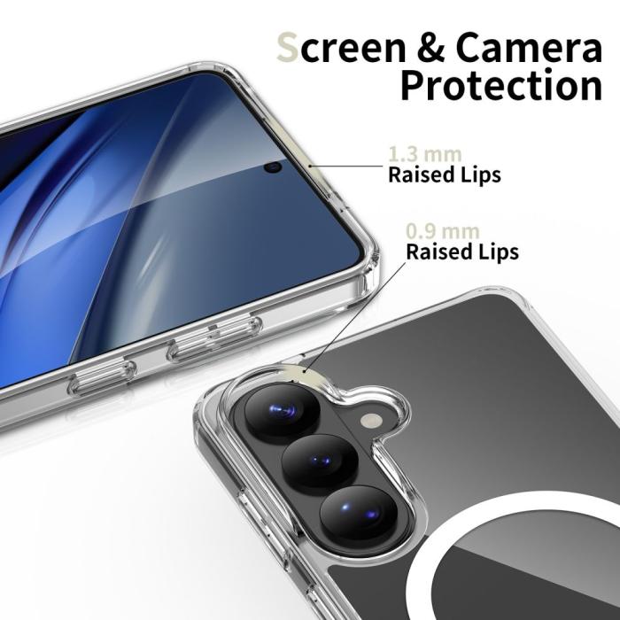 Bild 5, Tech-Protect Galaxy S26 Skal MagSafe FlexAir Hybrid Transparent