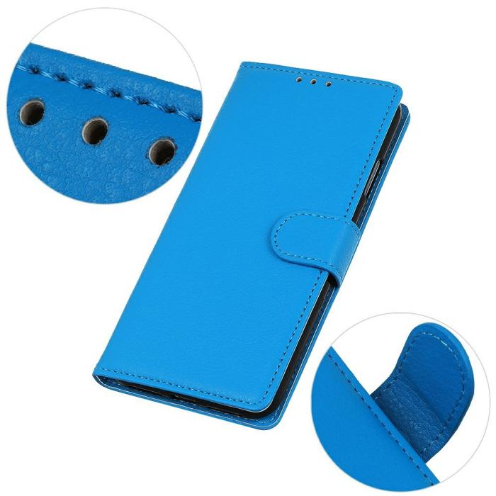 Bild 3, Xiaomi 17T Pro Fodral Litchi Läder Blå