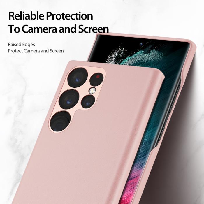 Bild 4, DUX DUCIS Galaxy S23 Ultra Skal Grit Läderbelagt Roséguld