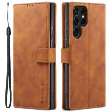 DG.MING Samsung Galaxy S22 Ultra Fodral Retro Läder Brun