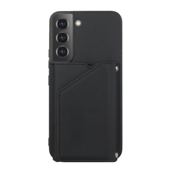 Bild 2, Samsung Galaxy S22 Skal Skin Touch Med Kortfack Svart