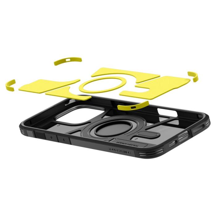 Bild 6, Spigen iPhone 16 Pro Skal MagSafe Mag Tough Armor Svart