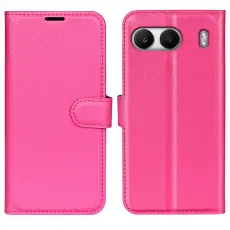 OnePlus Nord 4 Fodral Litchi Läder Rosa