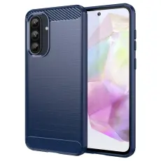 Samsung Galaxy A56 5G / A36 5G Skal Borstad St&aring;l Bl&aring;