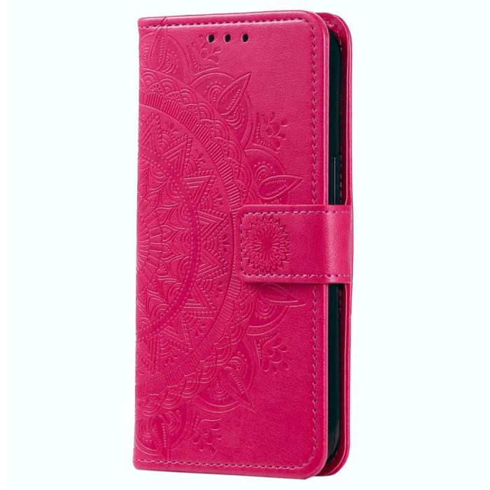 Bild 4, Samsung Galaxy S23 FE Fodral Mandala Läder Rosa