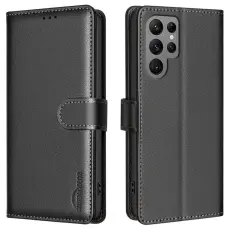 Samsung Galaxy S25 Ultra Fodral L&auml;der RFID Svart