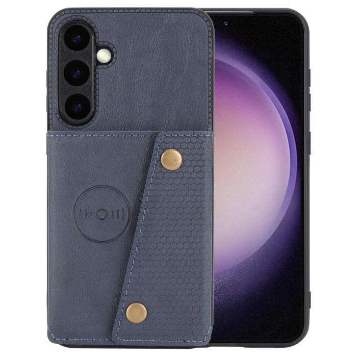 Bild 1, Samsung Galaxy S25 Skal Läder Med Kortfack Och Magnet