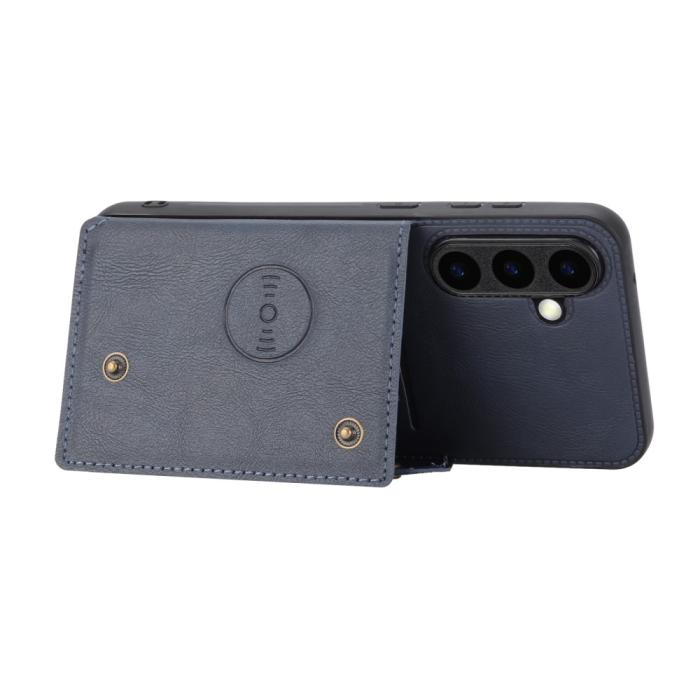 Bild 3, Samsung Galaxy S25 Skal Läder Med Kortfack Och Magnet
