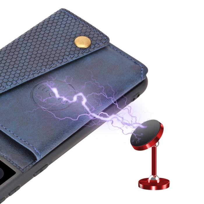 Bild 4, Samsung Galaxy S25 Skal Läder Med Kortfack Och Magnet