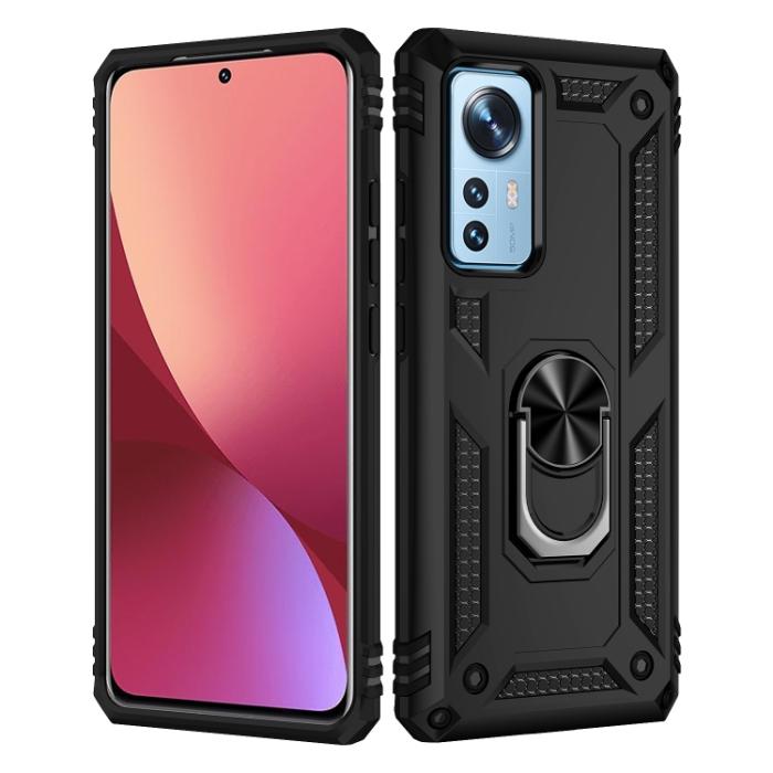 Bild 2, Xiaomi 12 Pro Skal Ring Hybrid Armor Svart