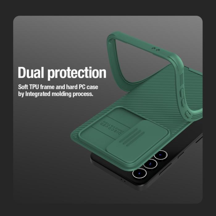 Bild 4, NILLKIN Samsung Galaxy S24 Skal MagSafe CamShield Pro Grön