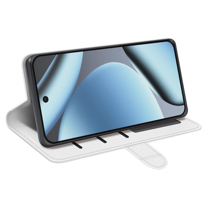 Bild 3, Google Pixel 11/10 Fodral Crazy Horse Läder Vit