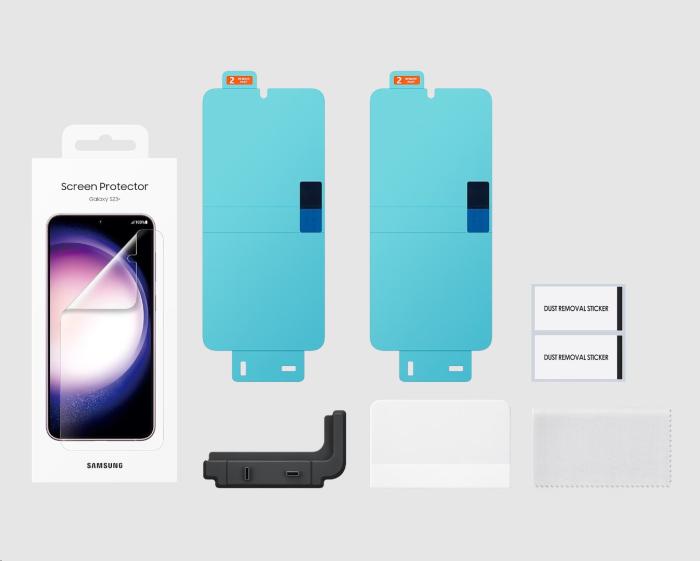 Bild 1, Samsung Galaxy S23 Plus 2-PACK Original Skärmskydd Film