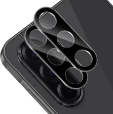 2-Pack Samsung A17 Linsskydd I H&auml;rdat Glas - Svart