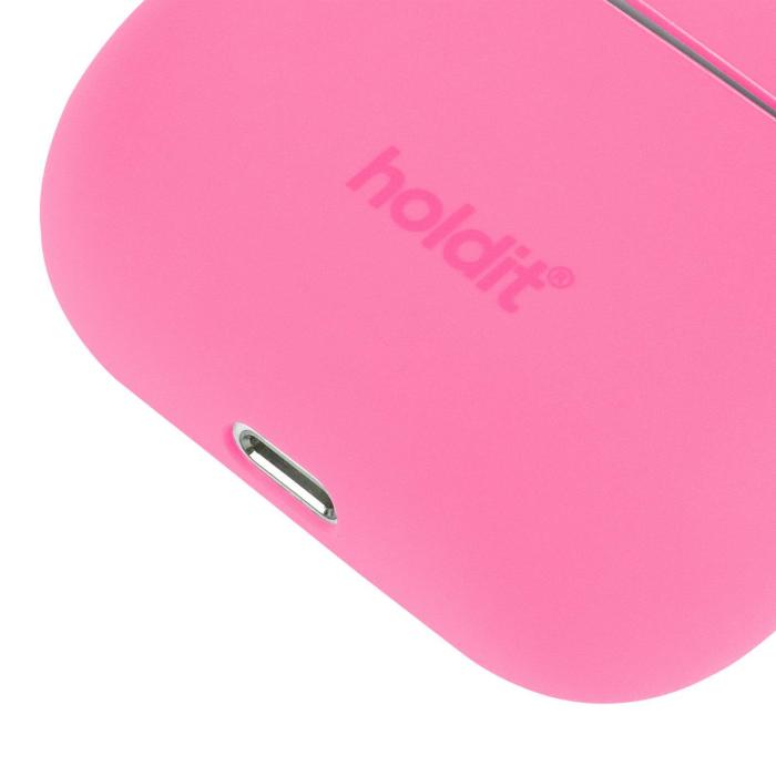 Bild 3, holdit Silikonfodral AirPods 3 Nygård Bright Pink