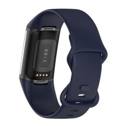 Fitbit Charge 6 / 5 Armband TPU (S) Mörk Blå