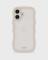 holdit iPhone 16 Skal Wavy Light Beige/Transparent