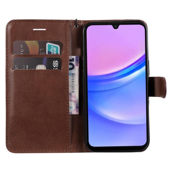 Bild 2, Samsung Galaxy A16 Fodral Läder Brun