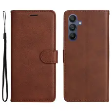 Samsung Galaxy A16 Fodral L&auml;der Brun
