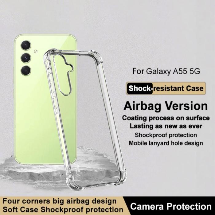 Bild 2, IMAK Galaxy A55 5G Skal Shockproof TPU Transparent