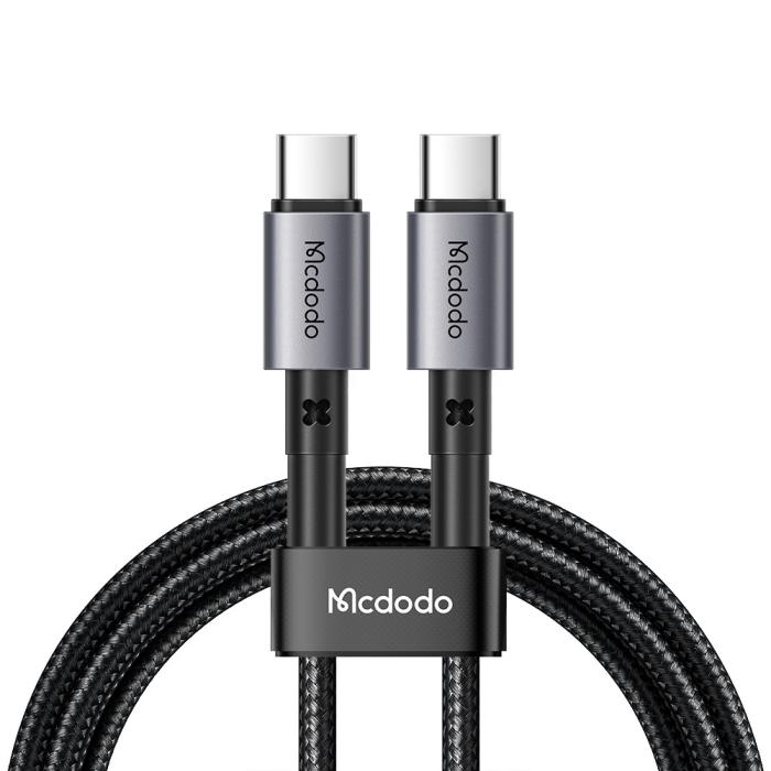 Bild 1, Mcdodo 1.5m 60W PD USB-C - USB-C Snabbladdningskabel Svart