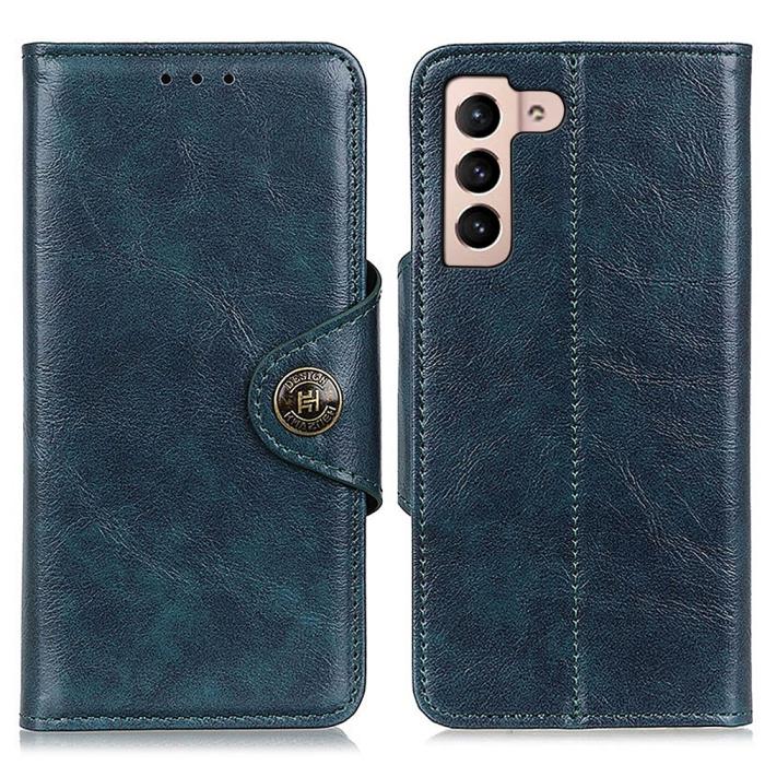 Bild 1, KHAZNEH Samsung Galaxy S22 Plus Fodral Magnetisk Mässing Blå