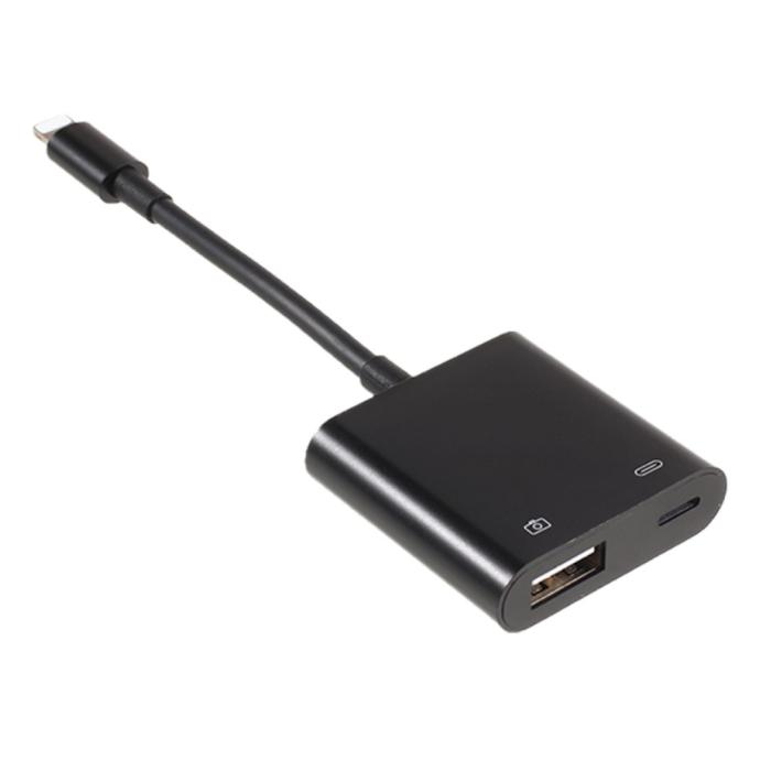 Bild 1, Lightning till USB 3.0 Kamera Adapter Svart