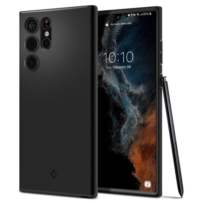 Bild 1, Spigen Samsung Galaxy S22 Ultra Skal Thin Fit Svart
