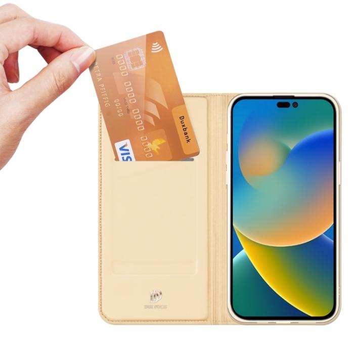 Bild 4, DUX DUCIS iPhone 14 Pro Max Fodral Skin Pro Guld