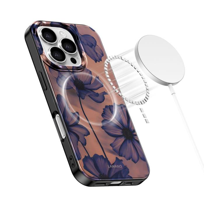 Bild 4, Tech-Protect iPhone 16 Pro Skal MagSafe Lamano Velvet Night
