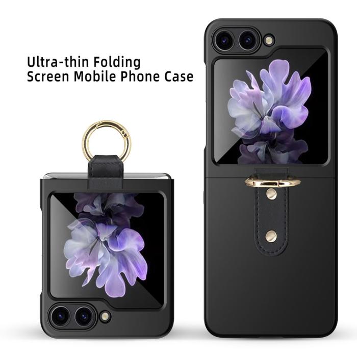 Bild 4, Samsung Galaxy Z Flip 5 Skal Ring Skin Touch Roséguld