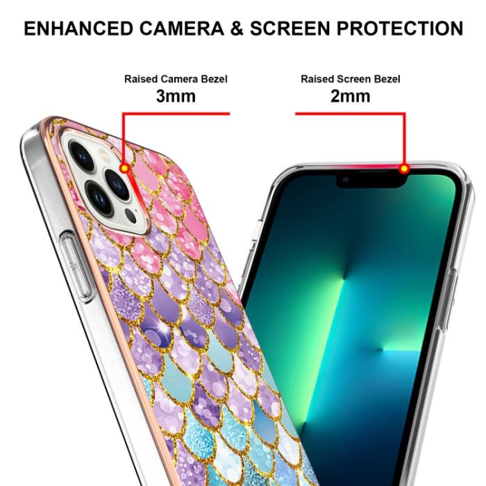 Bild 2, iPhone 15 Pro Skal Med Tryck Färgglatt Fjäll