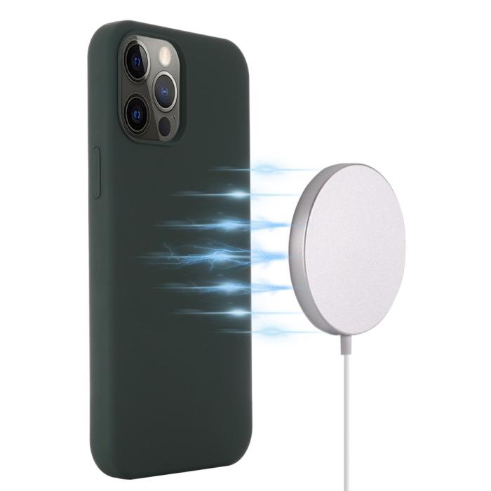 Bild 3, iPhone 13 Pro Max - MagSafe Liquid Silikon Skal - Grön