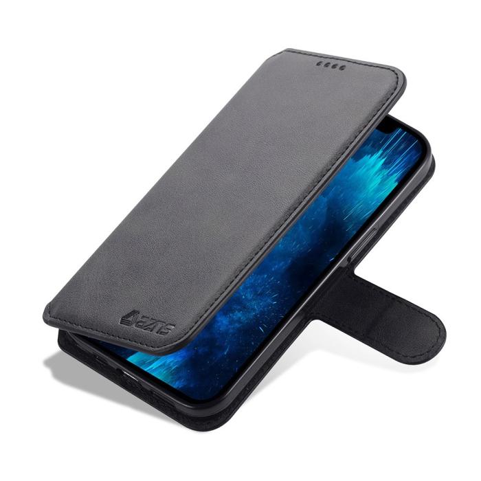Bild 4, iPhone 13 Pro Max - AZNS Slim Läder Fodral - Svart