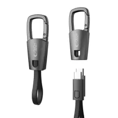 Tech-Protect 60W/3A PD USB-C - USB-C Kabel Nyckelring Iron Grey