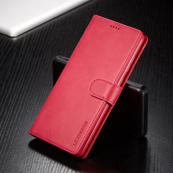 Bild 6, LC.IMEEKE Samsung Galaxy A53 5G Fodral Läder Röd/Rosa