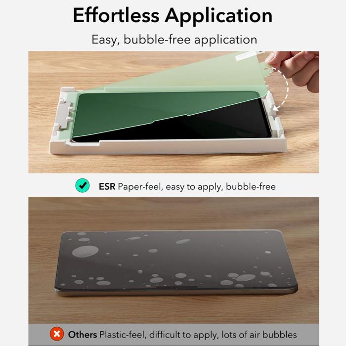 Bild 4, ESR iPad Pro 11 2024 Skärmskydd 2-PACK Paper Feel